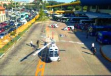 Águia da PM resgata idoso atropelado por ônibus no terminal Sacomã em São Paulo, SP