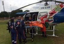 Adolescente picado por cobra na zona rural de Manaus é socorrido pelo helicóptero Águia 01 da SSP