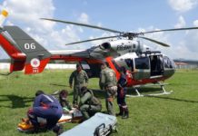 Helicóptero da CIOPAer realiza transporte de vítima de AVC de Icó para Juazeiro, CE