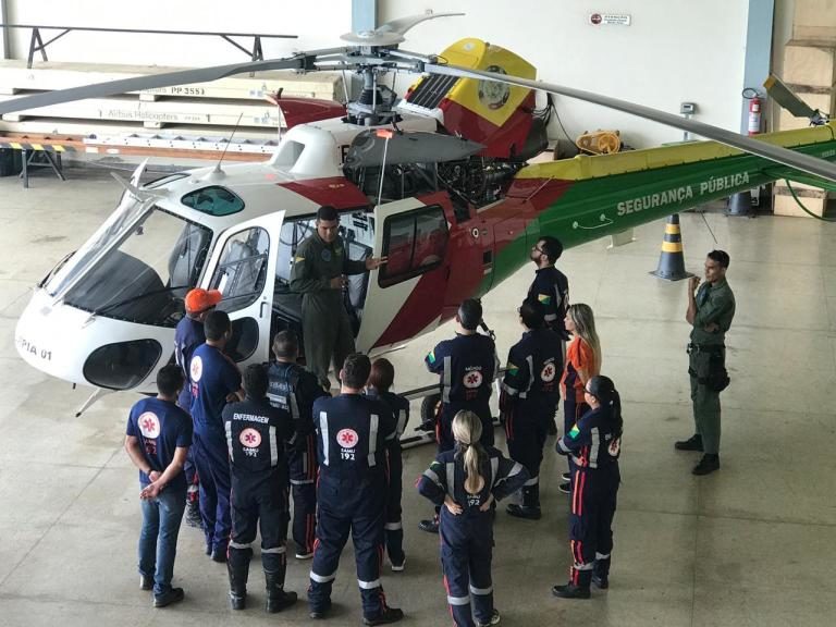 Socorristas do SAMU iniciam capacitação no transporte aéreo de pacientes no Acre