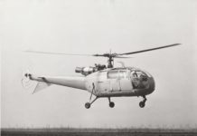 Helicóptero Alouette III completou 60 anos do seu voo inaugural em Le Bourget, França