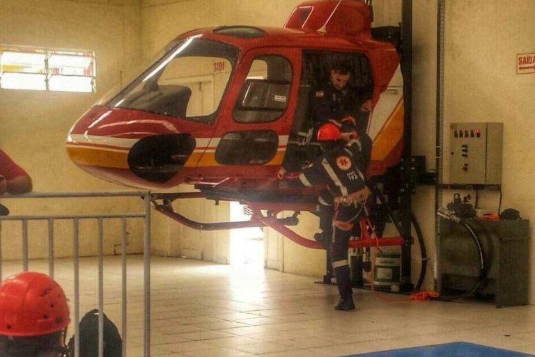 Profissionais do SAMU realizam Curso de Resgate e Transporte Aeromédico para tripularem as aeronaves Arcanjo
