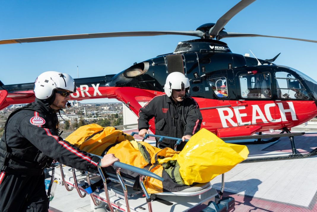 Em 2018, dois dos maiores provedores de transporte de EMS dos EUA - Air Medical Group Holdings e American Medical Response - combinaram-se para formar a Global Medical Response (GMR). As seis subsidiárias aéreas da empresa e dezenas de ambulâncias terrestres fornecem agora transporte médico de emergência para 46 estados e o Distrito de Columbia. Foto: DTX Media