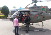 Em operação contra o tempo Águia 01 transporta equipamentos para socorrer homem com aneurisma da aorta abdominal, em Joinville