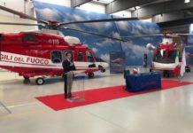 Corpo de Bombeiros da Itália recebe os dois primeiros helicópteros AW139