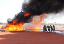 PAMA de Lagoa Santa promove Treinamento de Salvamento e Combate a Incêndio em Aeronaves