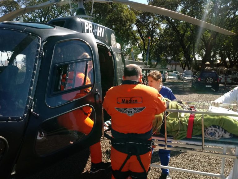 Equipe do SARA-SAERFron realiza atendimentos aeromédicos em Quilombo, Campo Erê e Chapecó