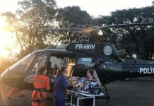 Equipe aeromédica do SAER Fron realiza transferência de paciente de Chapecó para Xanxerê, SC