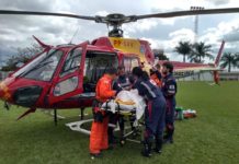 Equipe aeromédica do Arcanjo 06 socorre menina que caiu de cavalo em Monte Carmelo, MG