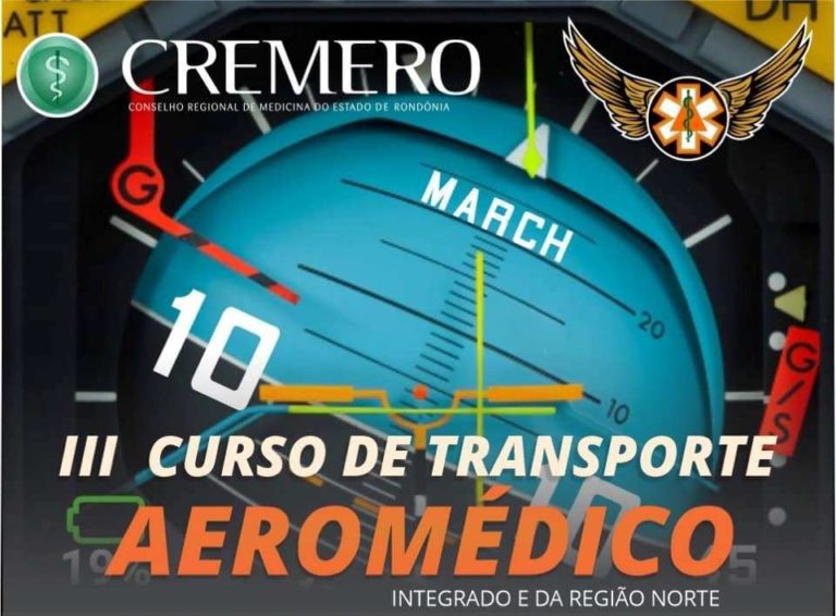 CREMERO abre as inscrições para o III Curso de Transporte Aeromédico que acontecerá em Porto Velho, RO