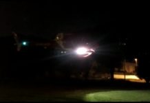 Equipe aeromédica do Corpo de Bombeiros realiza transporte inter-hospitalar noturno em Brasília