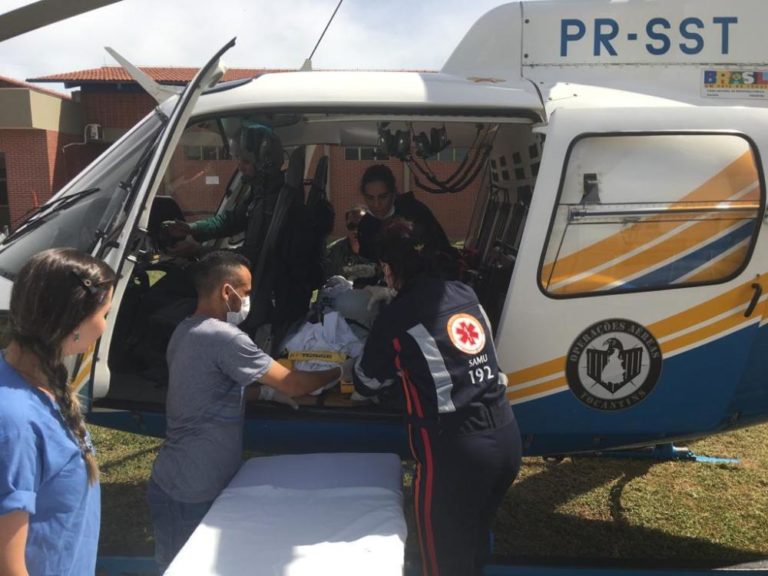 Equipe aeromédica do CIOPAer transporta paciente de Paraíso do Tocantins para o Hospital Geral de Palmas