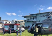 SAMU e Águia 04 realizam transporte de criança com hidrocefalia de Campo Belo do Sul para Lages, SC