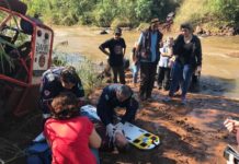 Equipe aeromédica do SAMU Maringá socorre vítima de atropelamento em trilha na região de Pirapó, PR