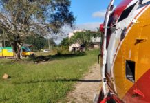 Equipes da Autopista e Arcanjo 01 prestam socorro a mãe e filho em acidente de trânsito na BR-101, SC