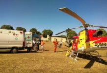 Homem de 61 anos sofre queda de árvore e Arcanjo 06 realiza seu transporte até Uberaba, MG