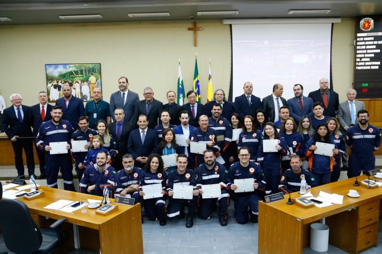 No dia do socorrista, Câmara Municipal de Maringá homenageia o SAMU Regional Norte Novo
