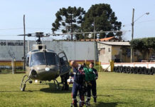 Águia 04 da PM e SAMU transportam pacientes de Campo Belo do Sul e Urubici para Lages, SC
