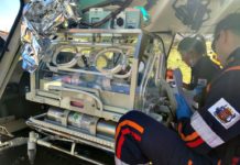 Bebê de 2 meses é transferido de Uberaba para Passos pela equipe do Arcanjo 06