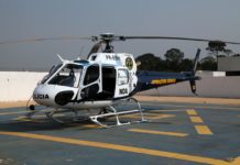 Com o retorno do helicóptero Falcão 02, o Núcleo de Operações Aéreas é reativado em Porto Velho, RO