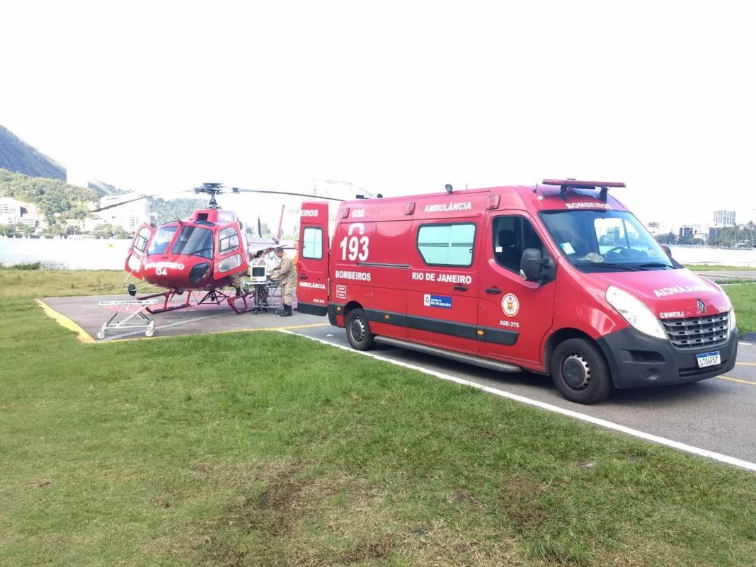 Força-tarefa é montada em Petrópolis para socorrer bebê que nasceu com problema cardíaco grave — Foto: Ten. Cel. Michel Bastos/Corpo de Bombeiros