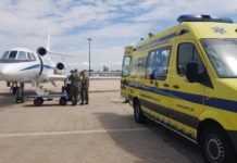 Força Aérea Portuguesa transporta pacientes dos arquipélagos da Madeira e Açores para o continente.