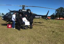 Helicóptero do SARA-SAER Fron é acionado para transferência de pacientes no oeste catarinense