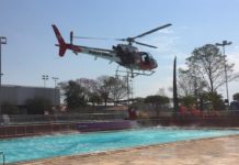 Com apoio do SESI, equipe do Águia da PM combate incêndio florestal em Presidente Prudente, SP