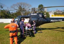 Pacientes do Oeste Catarinense são transportados pelo serviço aeromédico de Chapecó, SC