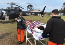 Serviço aeromédico de Chapecó transporta gestante de São Miguel do Oeste para Concórdia, SC