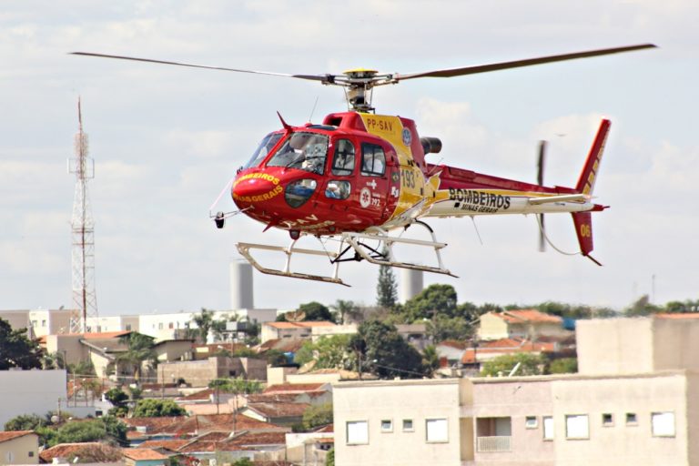 Helicóptero aeromédico que atende Uberaba é transferido temporariamente para Varginha, MG