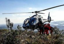 BPMOA e GOST resgatam mulher que sofreu torção no joelho em trilha na Serra do Ibitiraquire, PR