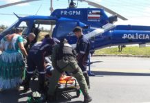 SAMU e GRAER socorrem vítimas de grave acidente na BA-530, em Camaçari