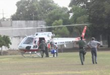 Helicóptero da PM transporta coração de Araçatuba para Botucatu, SP