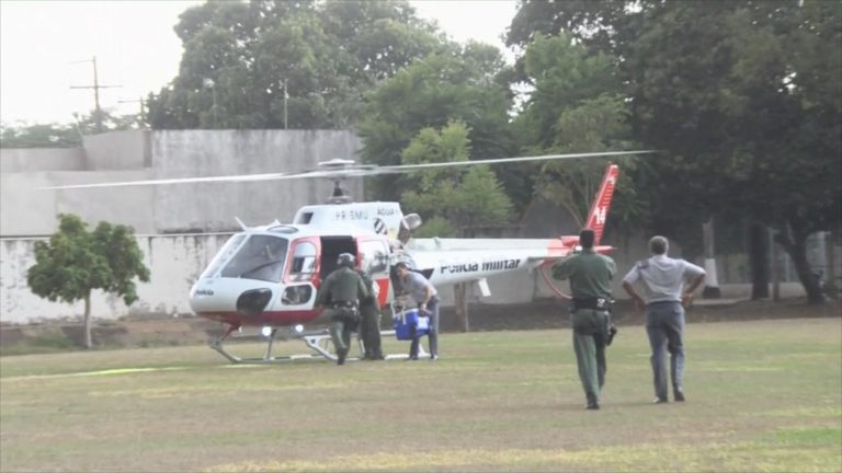 Helicóptero da PM transporta coração de Araçatuba para Botucatu, SP