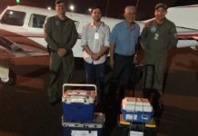 Coordenadoria de Transporte Aéreo da Casa Militar do MS realizou o 19º transporte de órgãos em 2019