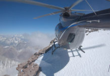 Novo H145 da Airbus pousa no topo dos Andes