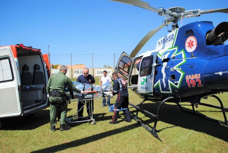 Equipes da Santa Casa de Goioerê e do serviço aeromédico do SAMU revertem PCR de paciente