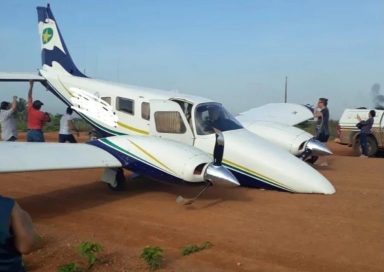 Avião do CIOPAER sofre pane durante decolagem e faz pouso forçado em Colniza, MT