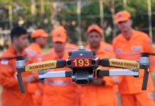 O Corpo de Bombeiros Militar de Minas Gerais pretende formar 100 pilotos de drones em 2019
