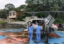 Equipe do Águia 4 e SAMU transportam bebê com cardiopatia grave de Lages para Joinville, SC