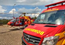 Corpo de Bombeiros agiliza transferência de paciente de Monte Carmelo para hospital em Pato de Minas, MG