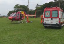 Equipe aeromédica do Arcanjo 06 transporta gestante em estado grave de Gurinhatã para Uberlândia, MG