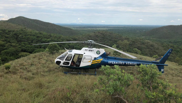 CIOPAER resgata trabalhador que caiu de linha de transmissão em Chapada dos Guimarães, MT