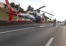 Águia 11 resgata motociclista acidentado na via Dutra e transporta para hospital em São José dos Campos
