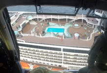 Força Aérea Portuguesa resgata tripulante de navio de cruzeiro com suspeita de AVC