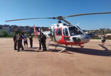 Equipe aeromédica do Águia 23 resgata motociclistas acidentados em Ferraz de Vasconcelos e na SP-270
