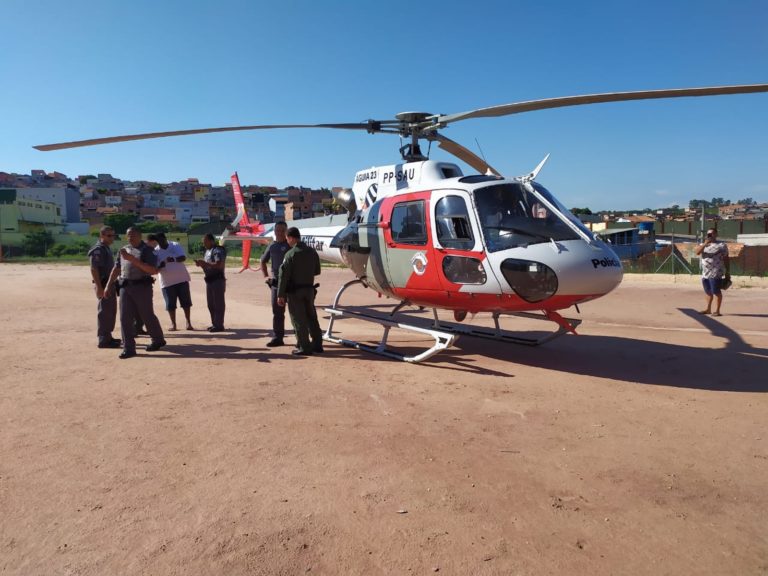 Equipe aeromédica do Águia 23 resgata motociclistas acidentados em Ferraz de Vasconcelos e na SP-270