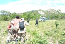 CIOPAER e bombeiros resgatam homem que ficou 6 dias perdido na mata em Cuiabá, MT