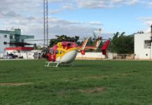 Arcanjo 04 transporta criança picada por escorpião de Caratinga para o Hospital João XXIII, em BH